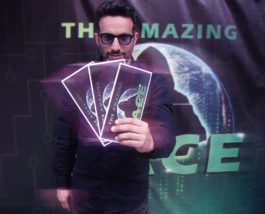Participants competing in The Cyber Race