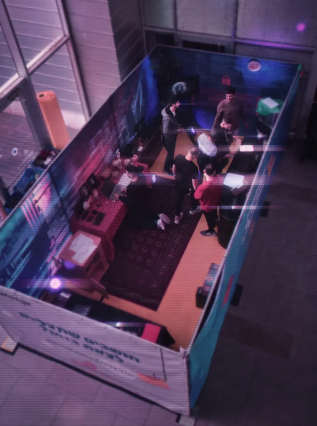 A cyber themed escape room