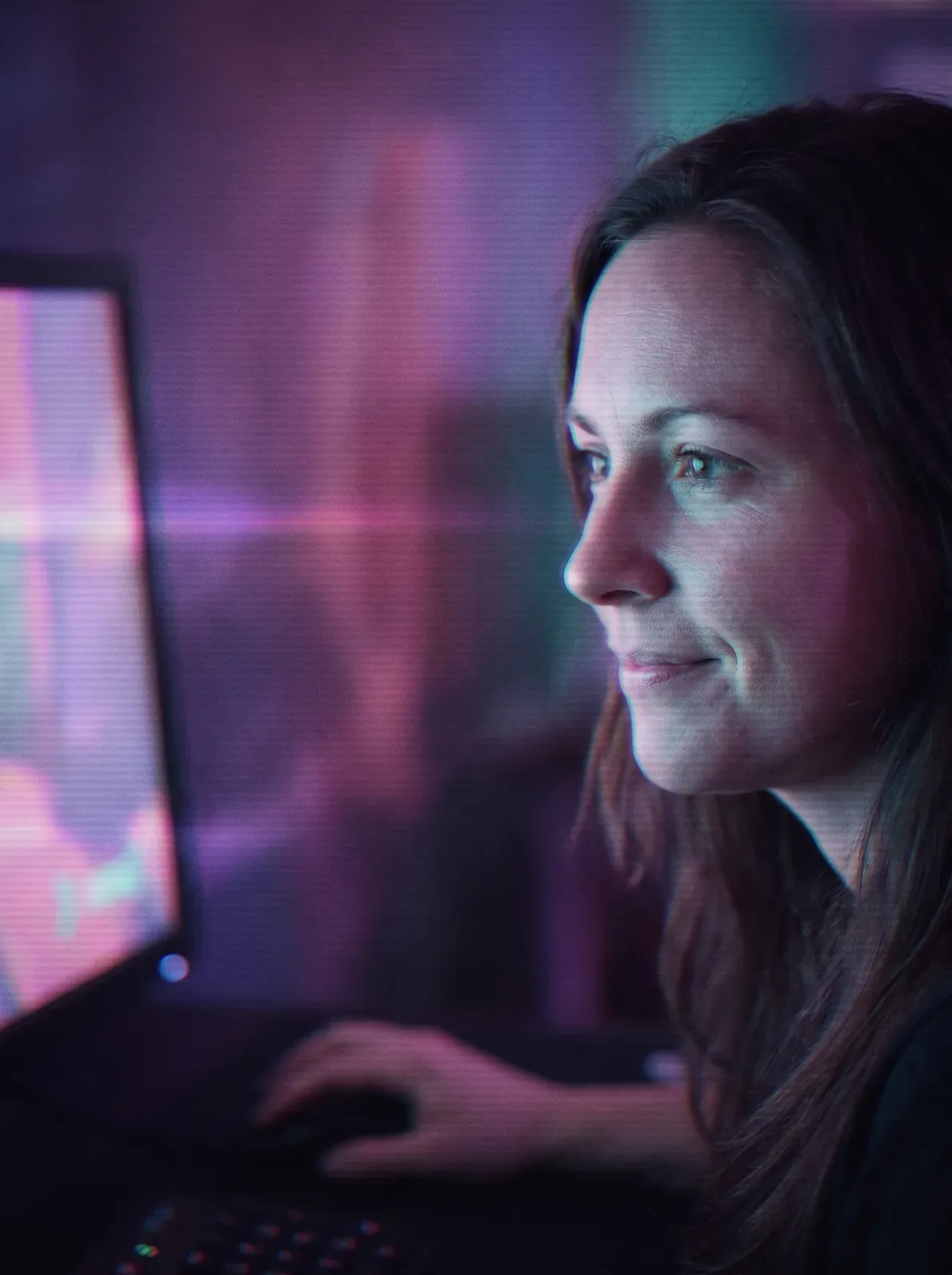 A participant mid-game