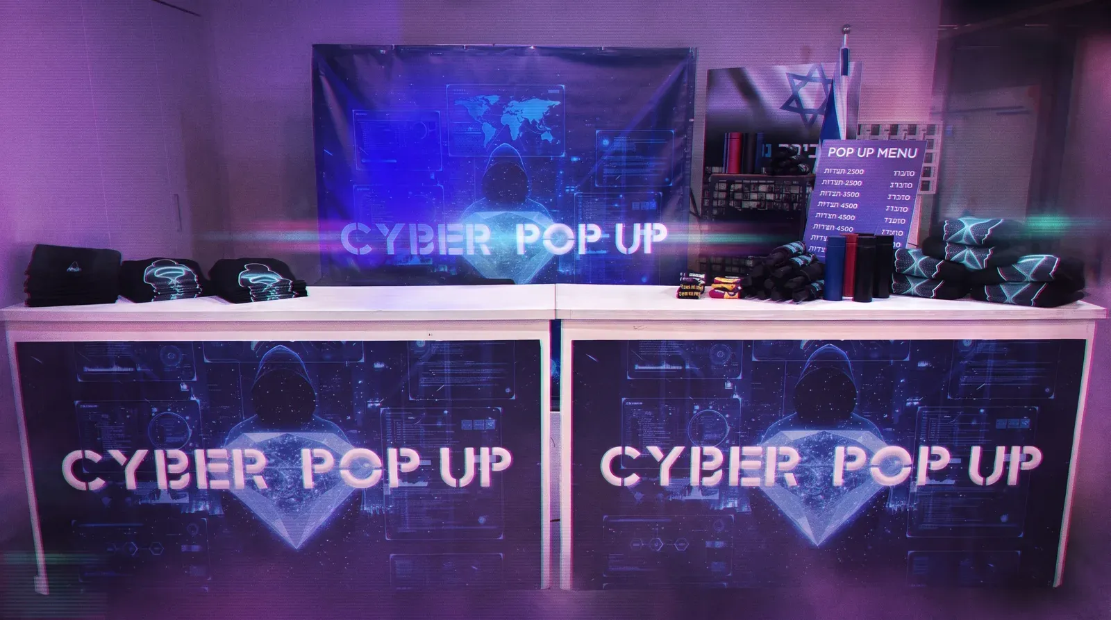 The branded store at the event